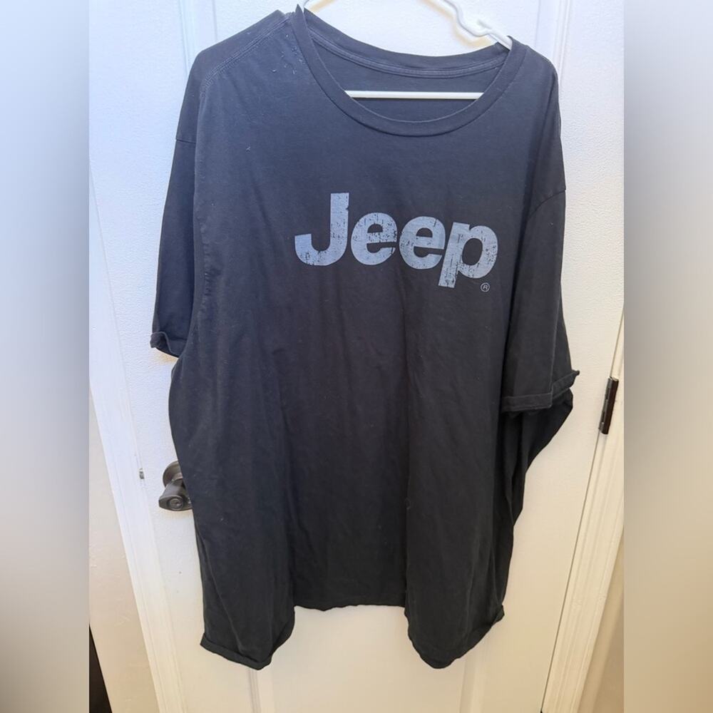 Men’s Black Jeep Tshirt Sz 4XLT